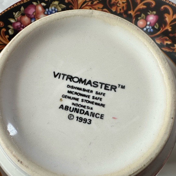 Vintage Vitromaster Avalon dinnerware set, first released in 1993